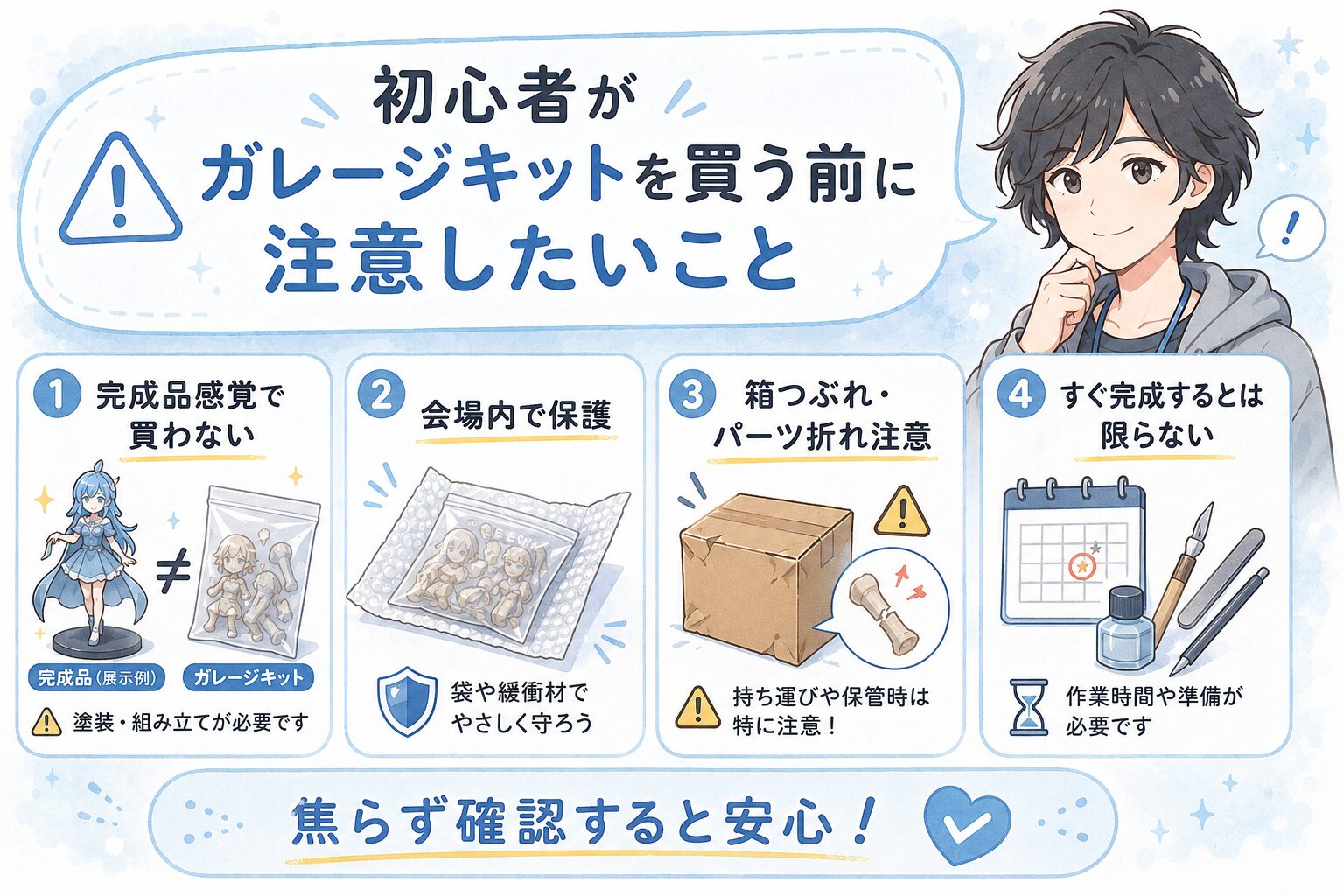 初心者がガレージキットを買う前に注意したいこと