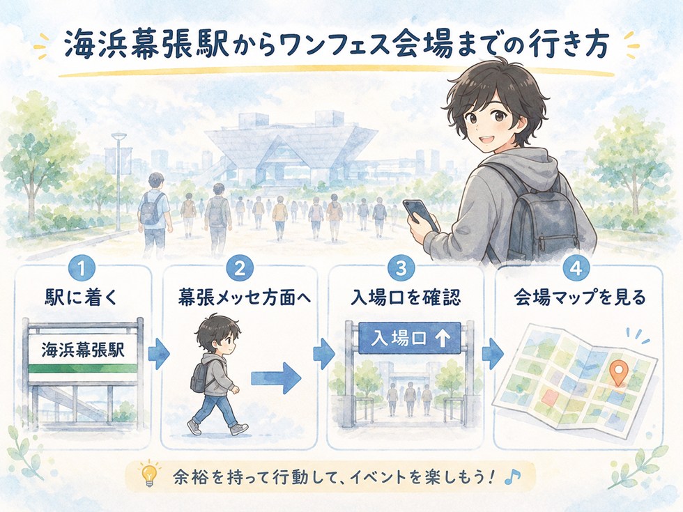 海浜幕張駅からワンフェス会場までの行き方