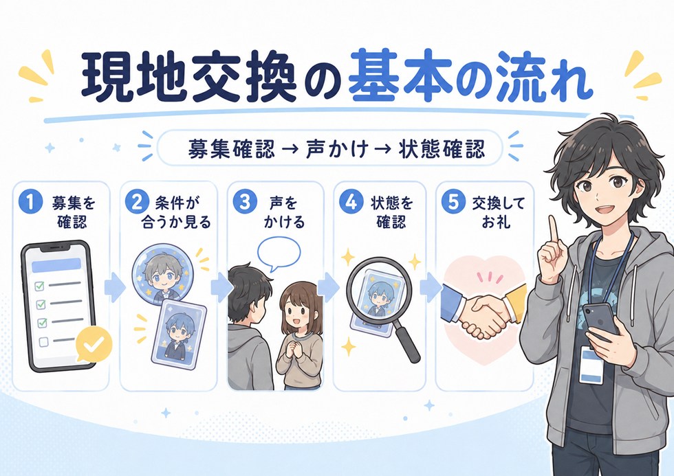 現地交換の基本の流れ