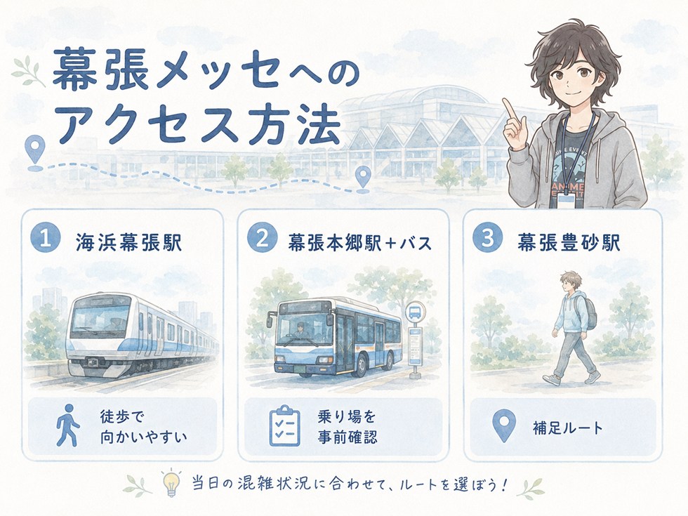 幕張メッセへのアクセス方法