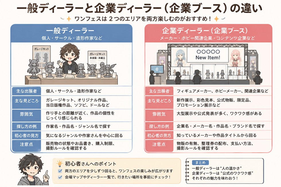 一般ディーラーと企業ディーラー(企業ブース)の違い