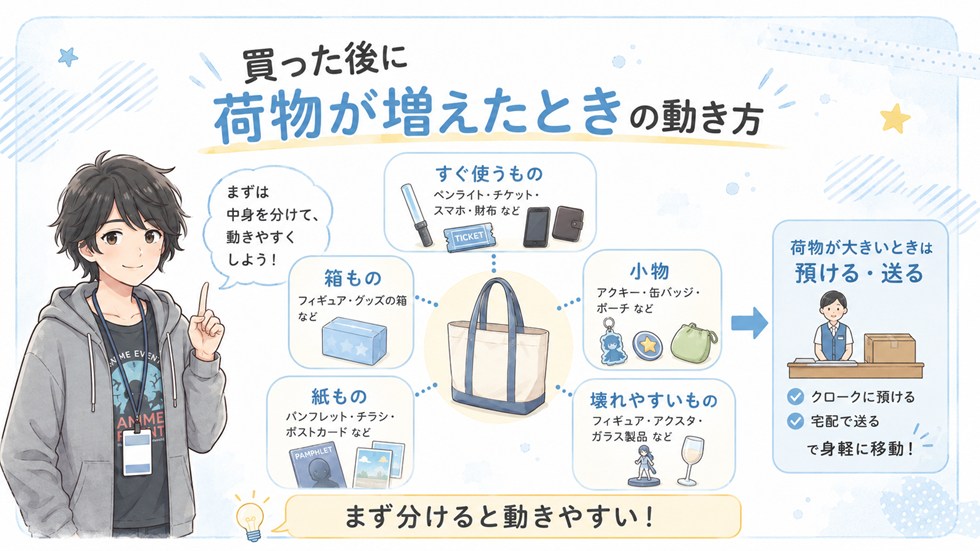 買った後に荷物が増えたときの動き方