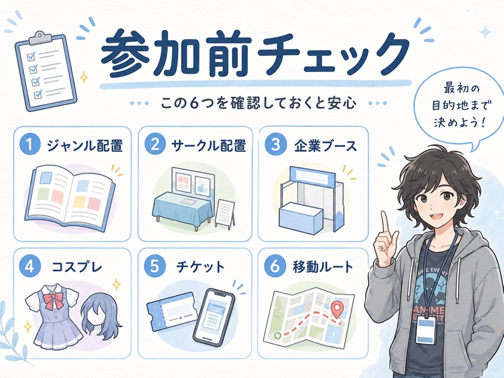 コミケ参加前に確認したいこと