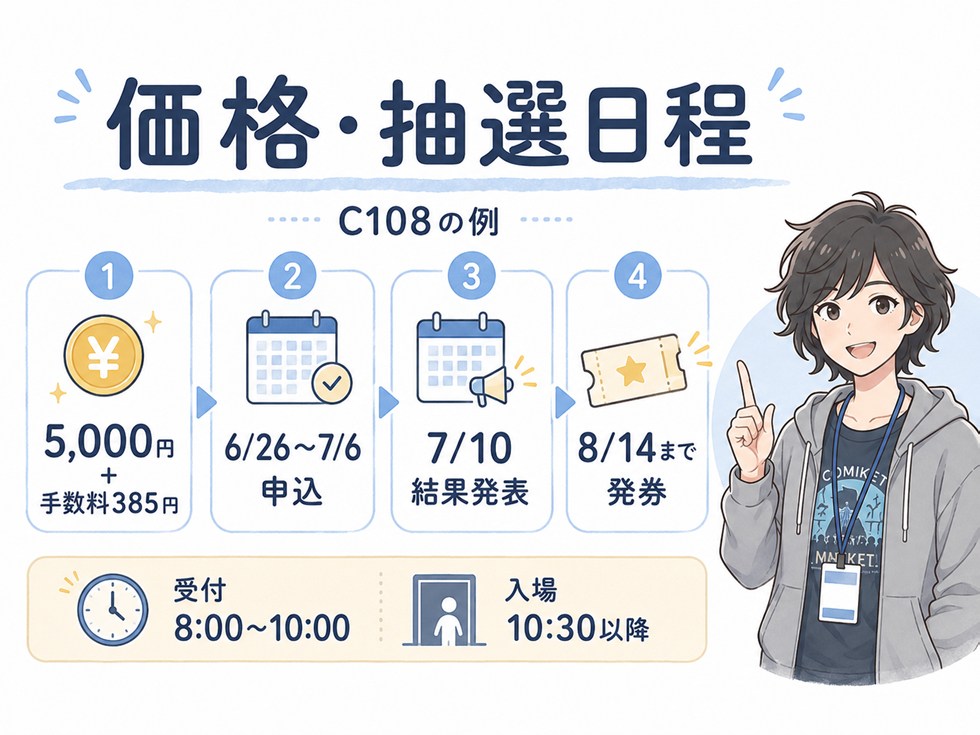 C108のアーリーチケット価格・抽選日程