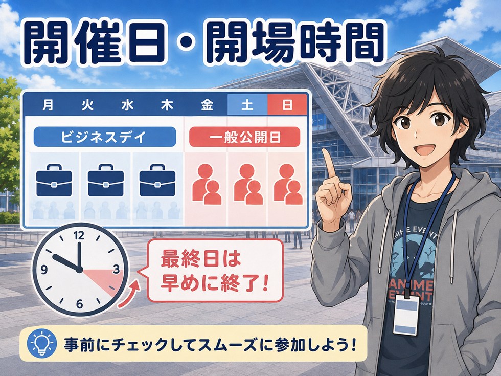 東京ゲームショウ2026の開催日・開場時間