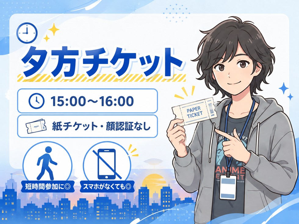 夕方チケット|短時間参加・スマホなしでも利用しやすい