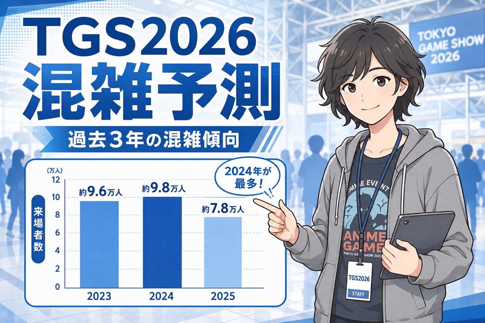 過去3年の来場者数からTGS2026の混雑を予想