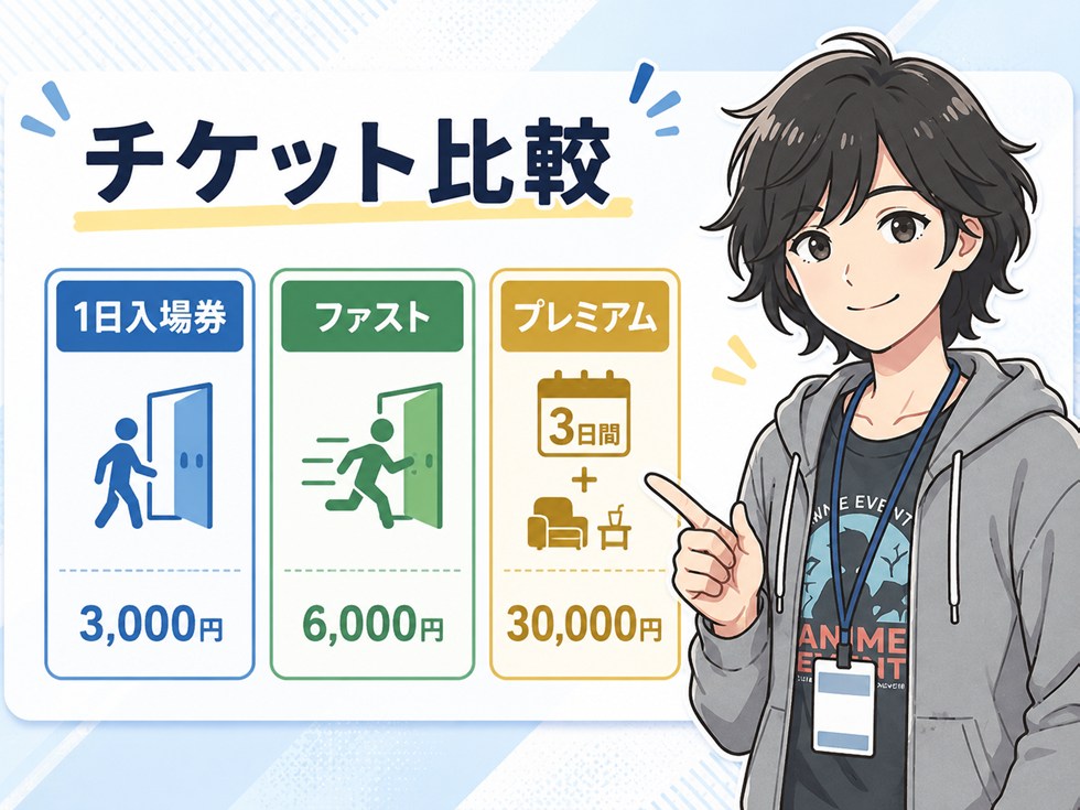 TGS2026のチケット種類を比較