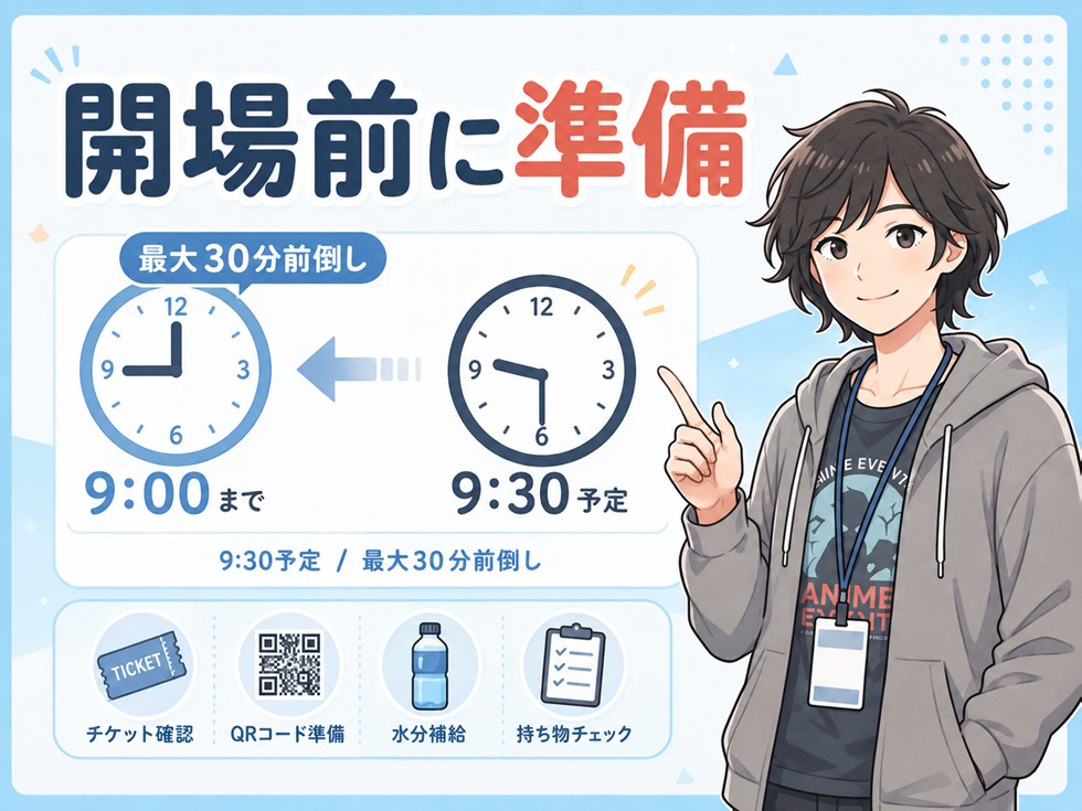 開場が早まる場合もある