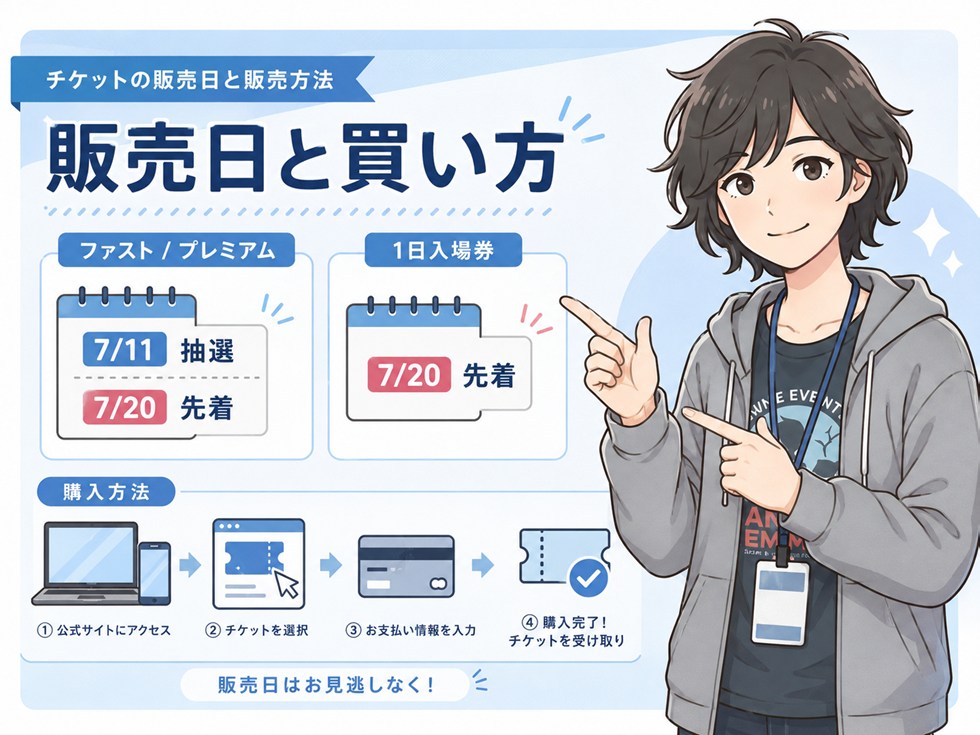 チケットの販売日と販売方法