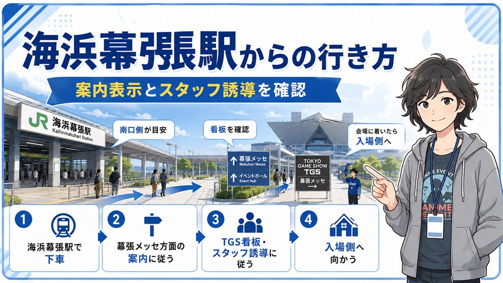 海浜幕張駅から幕張メッセまでの行き方