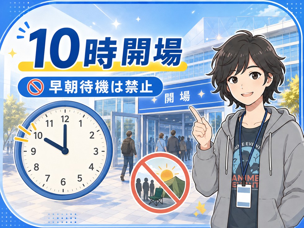 何時から入れる？開場は10時・早朝待機は禁止