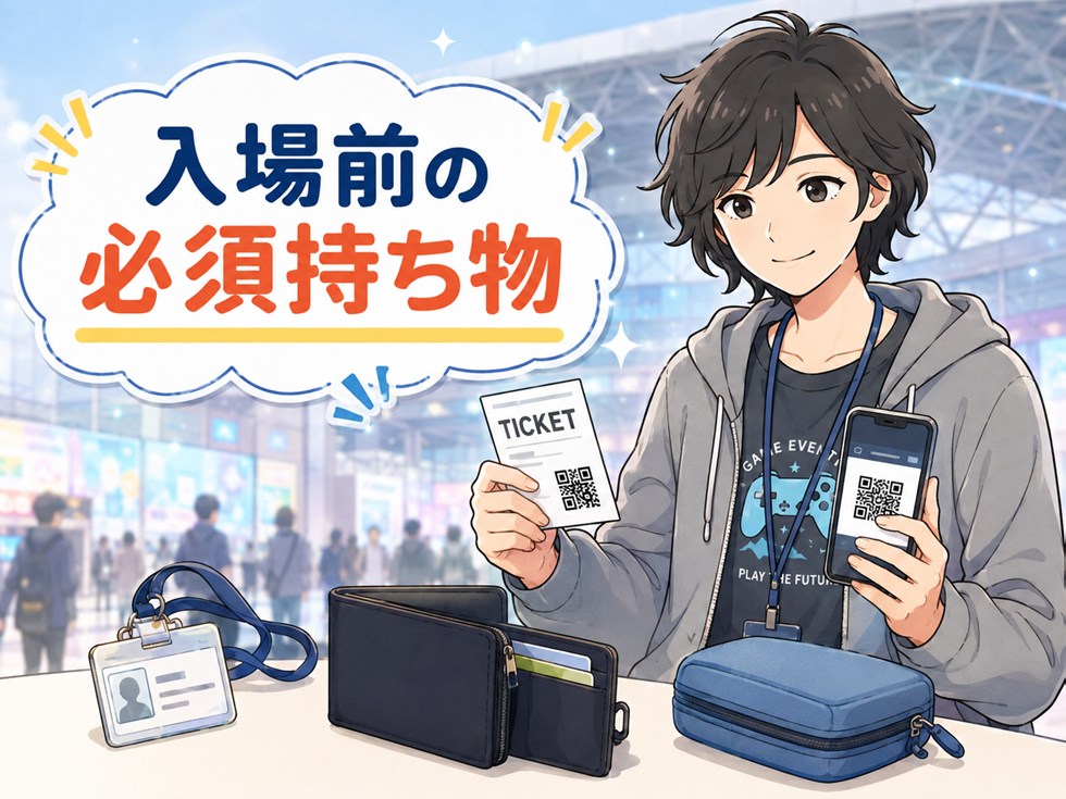 入場前に必ず確認したい持ち物