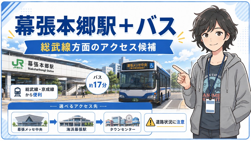 幕張本郷駅＋バスもアクセス候補