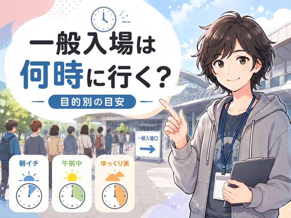 一般入場は何時に行く?目的別の目安