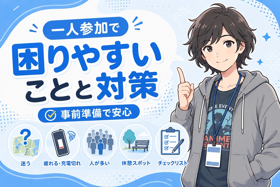 一人参加で困りやすいことと対策