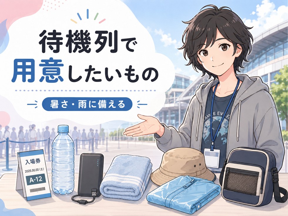 待機列で用意したいもの