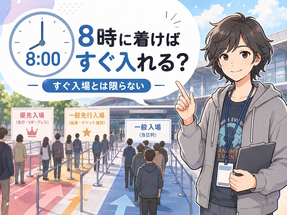 8時に着けばすぐ入れる?