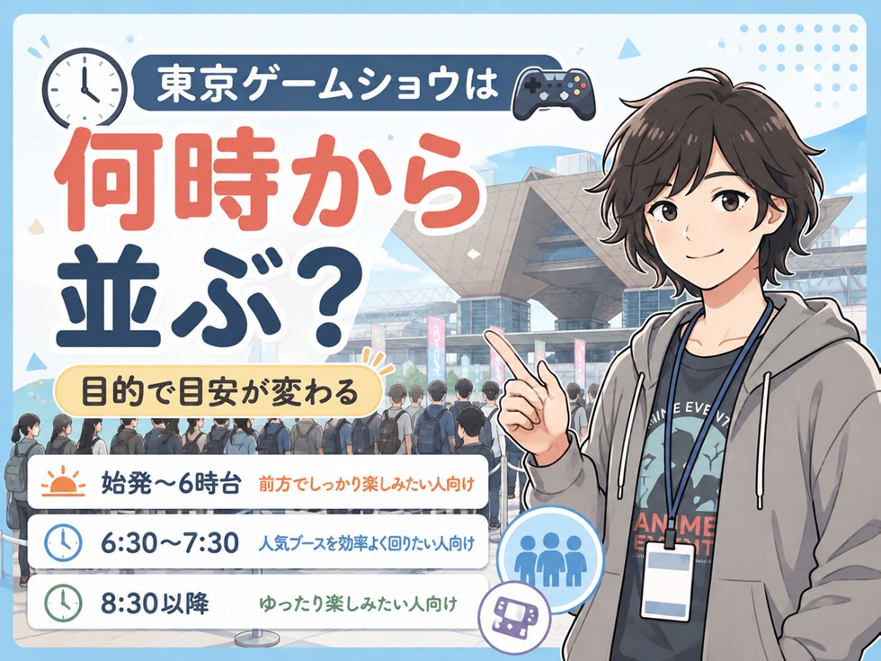 東京ゲームショウは何時から並ぶ?