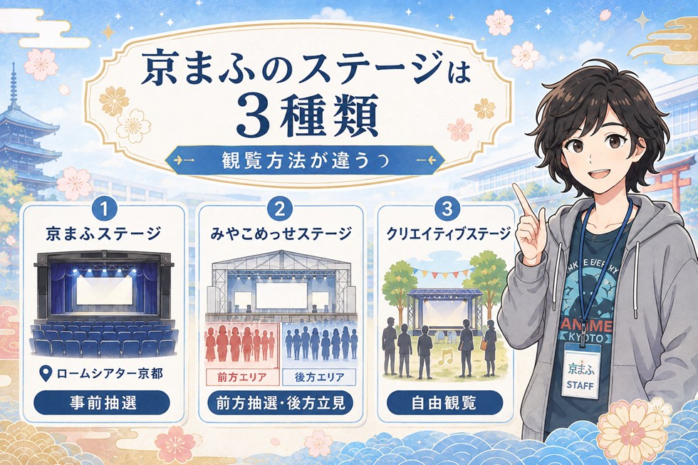 京まふのステージは3種類
