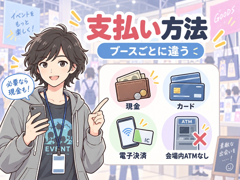 現金は必要？支払い方法はブースごとに違う