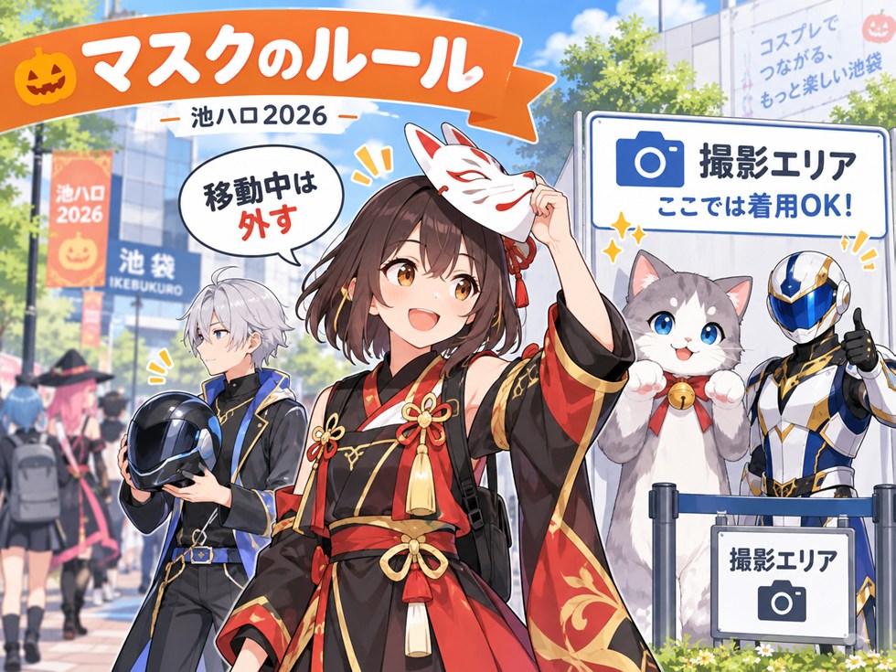 マスク・お面・ヘルメット・着ぐるみのルール