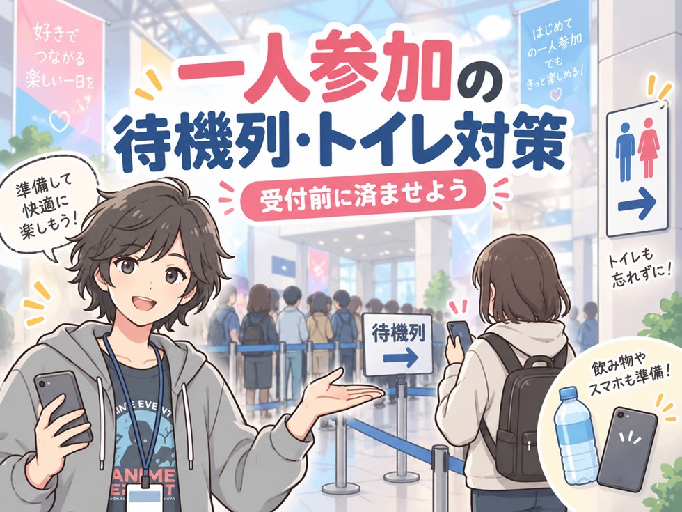 AGF一人参加の待機列・トイレ対策｜受付前に済ませよう