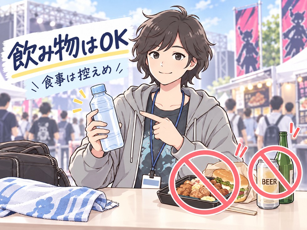 魂ネイションに飲み物・食べ物は持って行ける？