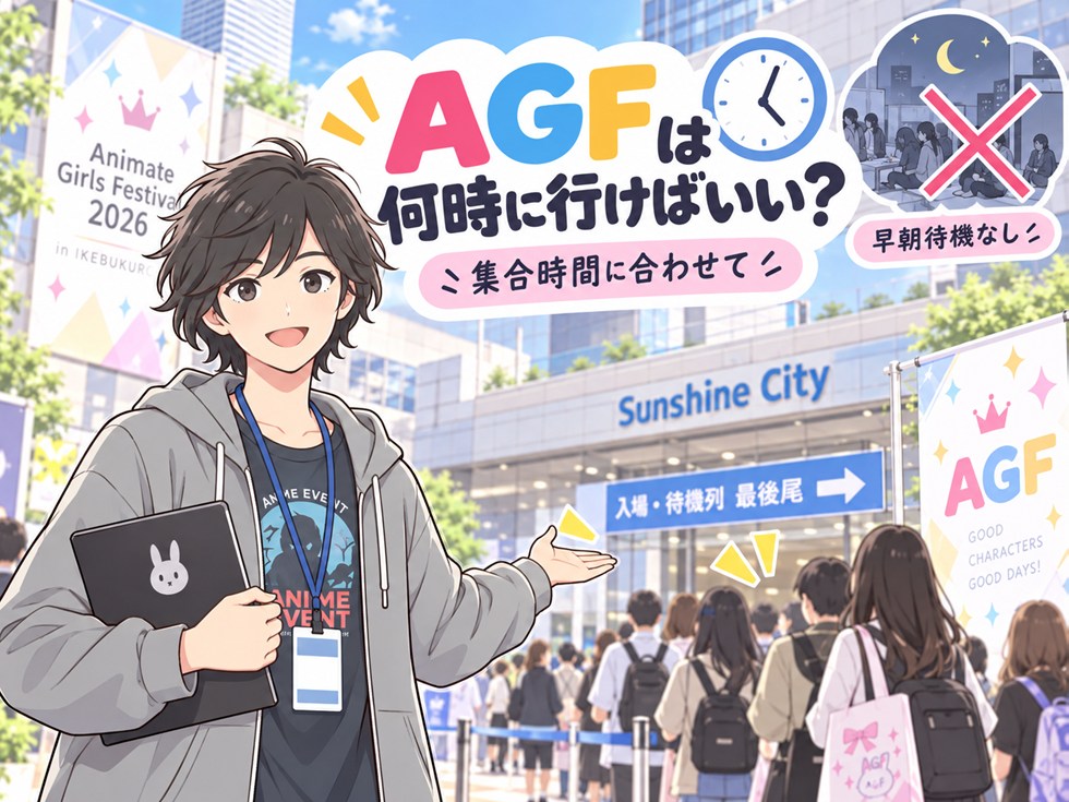AGFは何時に行けばいい？早朝から並ぶ必要はない